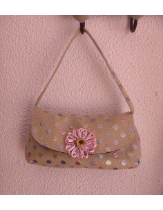 Bolso de mano lunares
