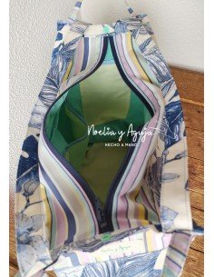 BOLSO-MOCHILA Rayas (tejido hidrófugo) 2