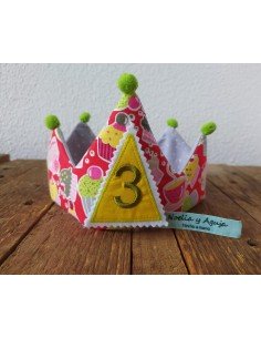 CORONA DE CUMPLEAÑOS PERSONALIZABLE